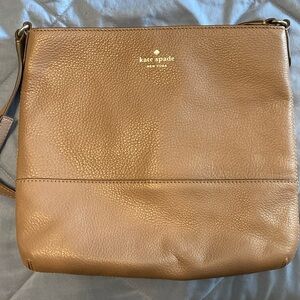 Taupe Kate Spade cross body purse